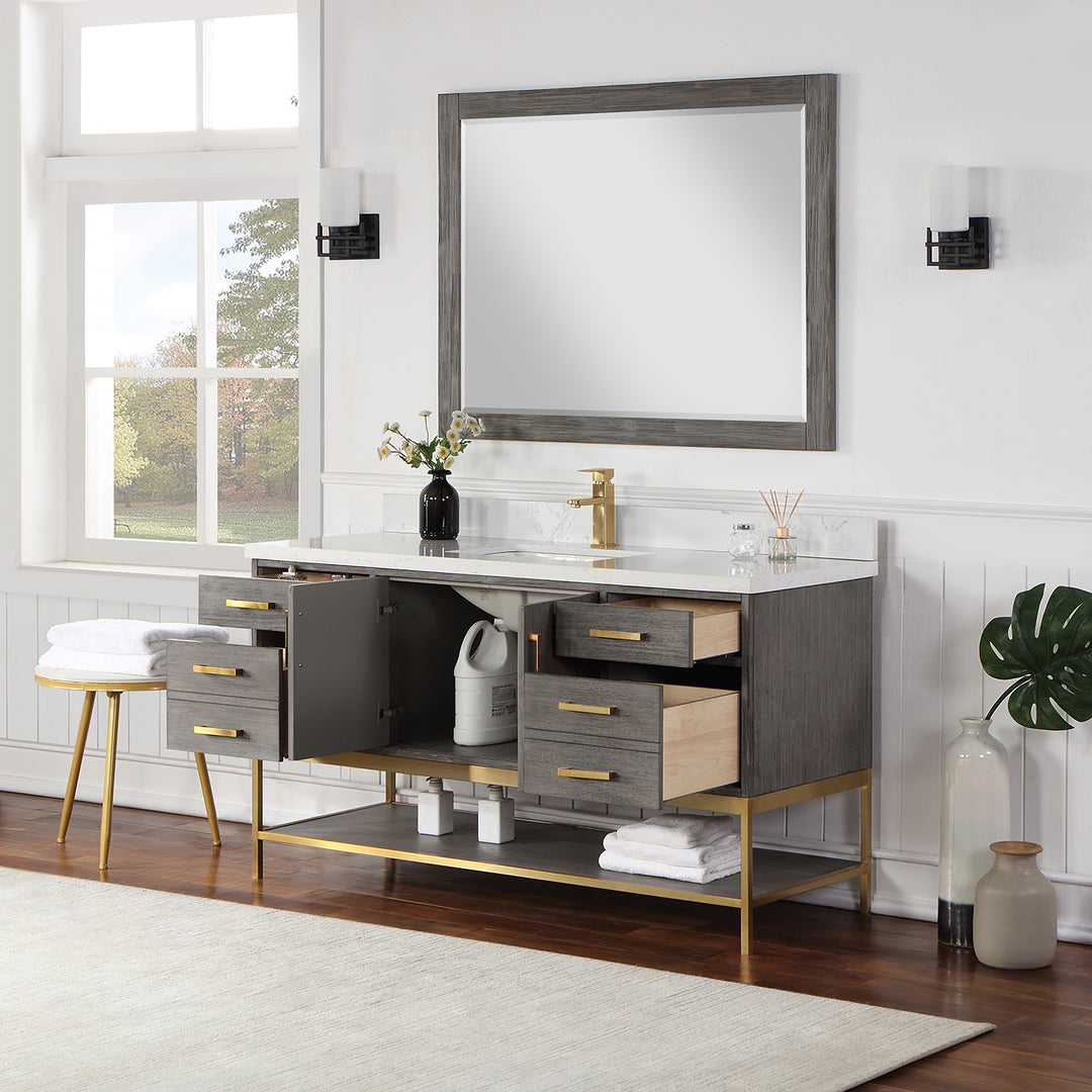 Wildy 60" Double Bathroom Vanity Set