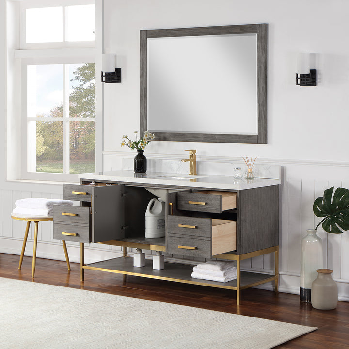 Wildy 60" Double Bathroom Vanity Set