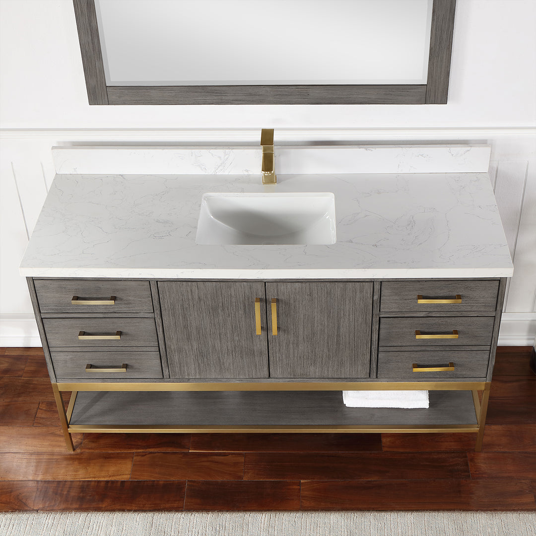 Wildy 60" Double Bathroom Vanity Set