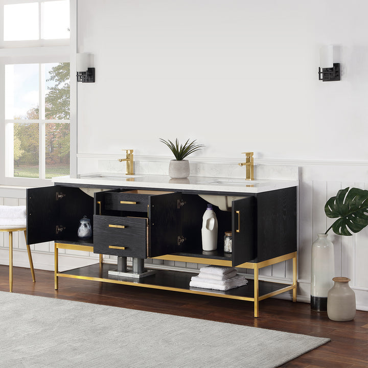 Merano 24" Single Stainless Steel Vanity Console