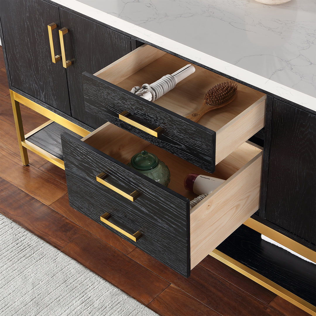 Merano 24" Single Stainless Steel Vanity Console