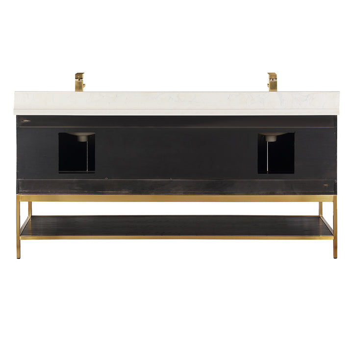 Wildy 72" Double Bathroom Vanity Set