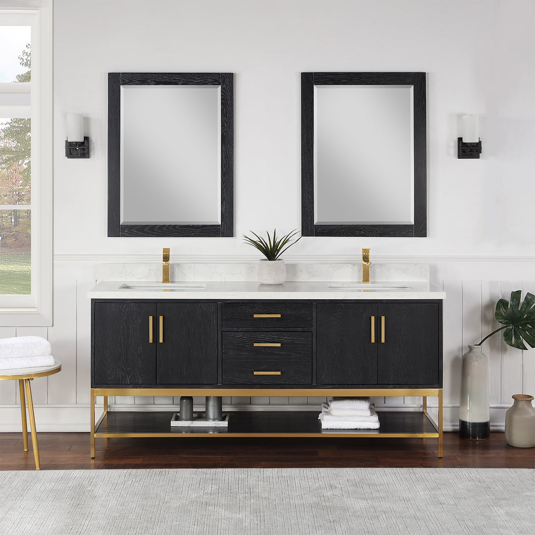 Wildy 72" Double Bathroom Vanity Set