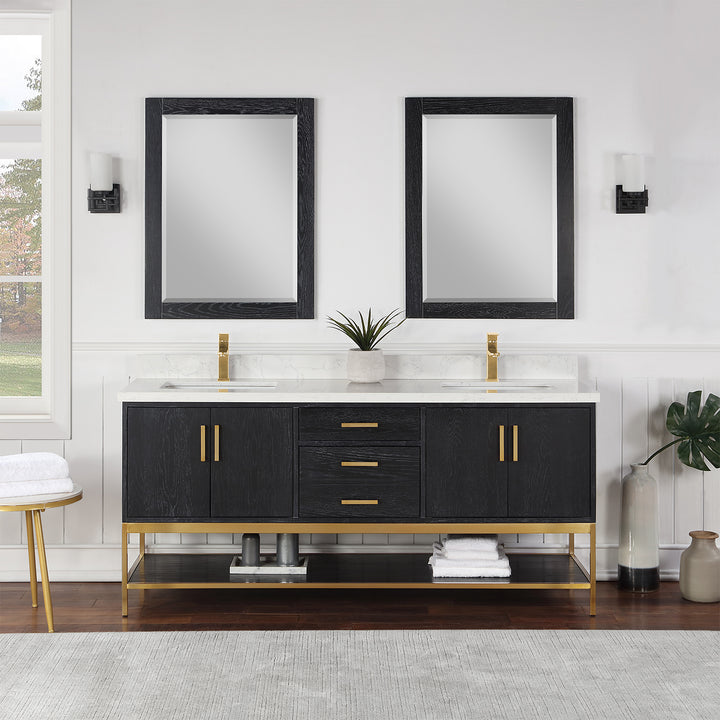 Wildy 72" Double Bathroom Vanity Set