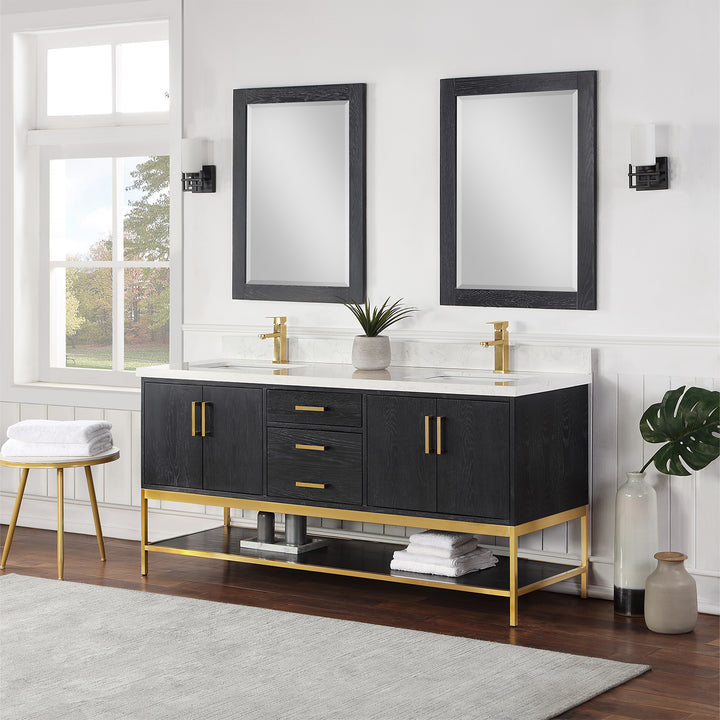 Wildy 72" Double Bathroom Vanity Set