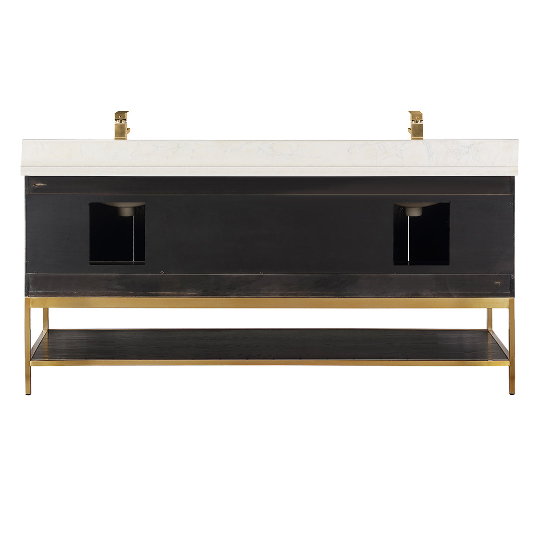 Merano 24" Single Stainless Steel Vanity Console