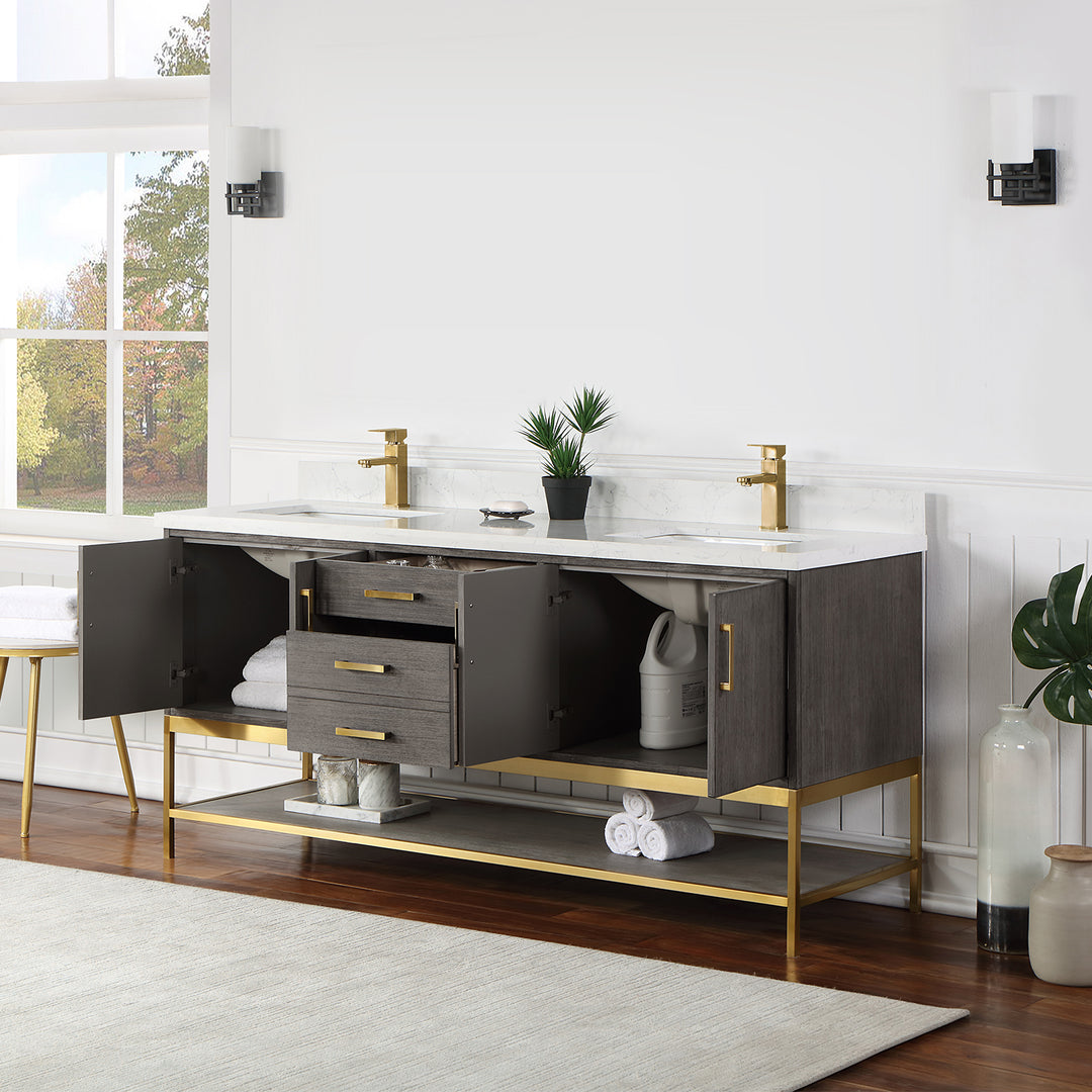 Merano 24" Single Stainless Steel Vanity Console