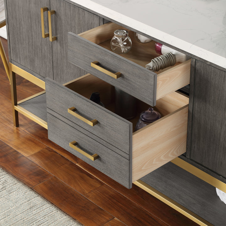 Wildy 72" Double Bathroom Vanity Set