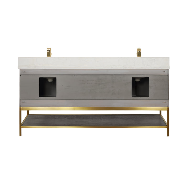 Merano 24" Single Stainless Steel Vanity Console