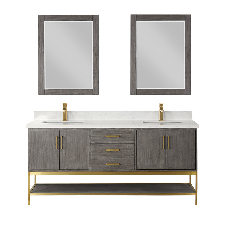 Merano 24" Single Stainless Steel Vanity Console