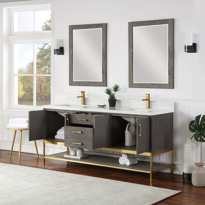 Wildy 72" Double Bathroom Vanity Set