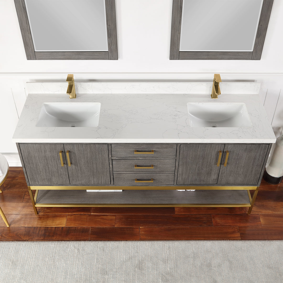 Merano 24" Single Stainless Steel Vanity Console