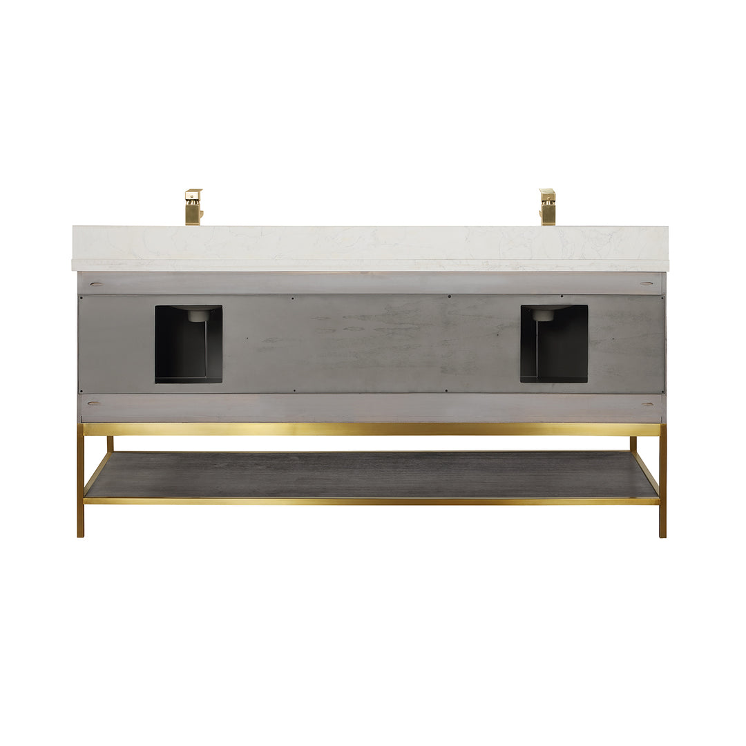 Merano 24" Single Stainless Steel Vanity Console