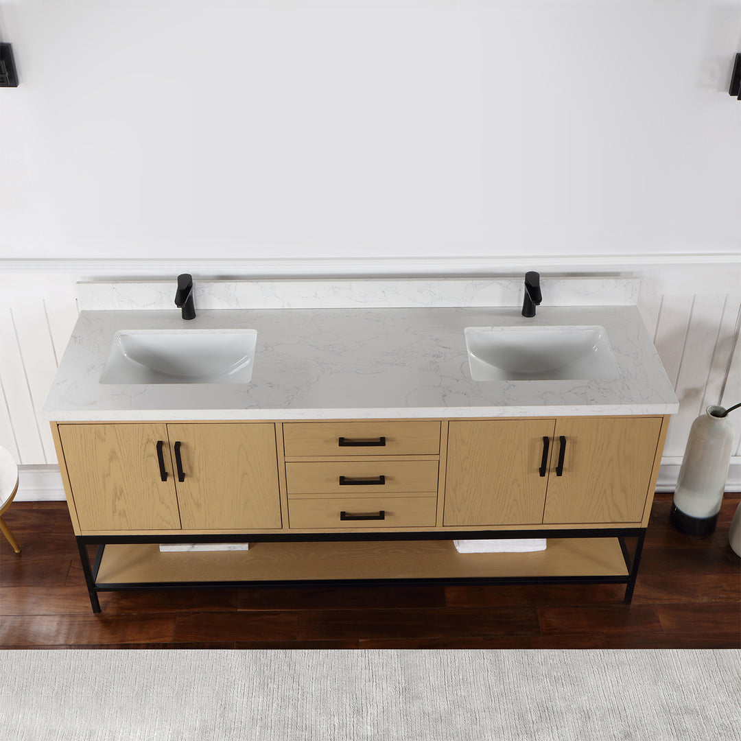 Merano 24" Single Stainless Steel Vanity Console