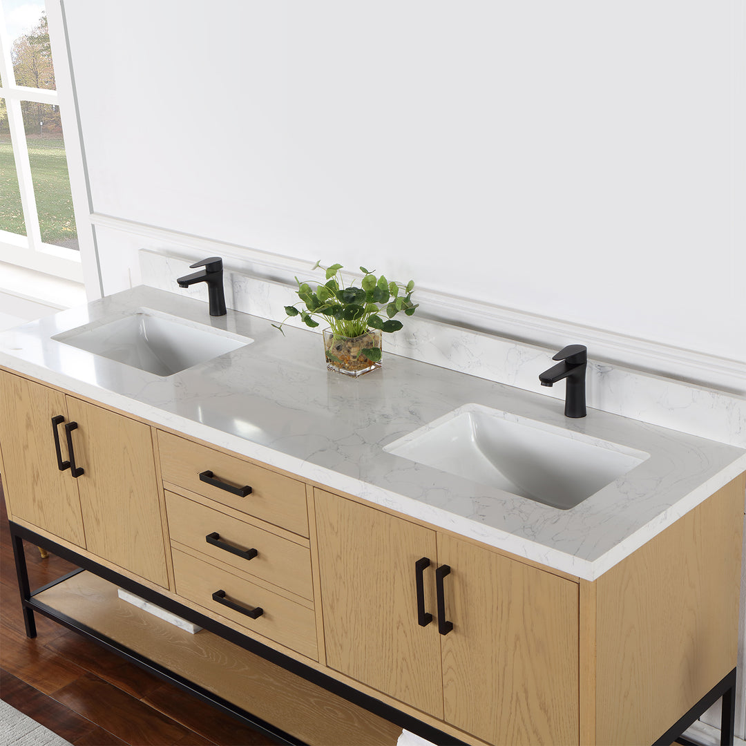 Wildy 72" Double Bathroom Vanity Set