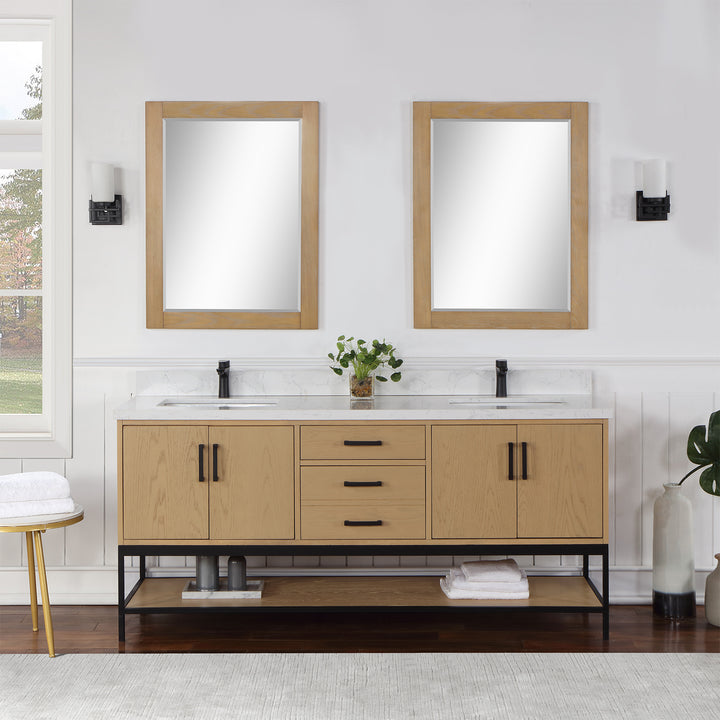 Wildy 72" Double Bathroom Vanity Set
