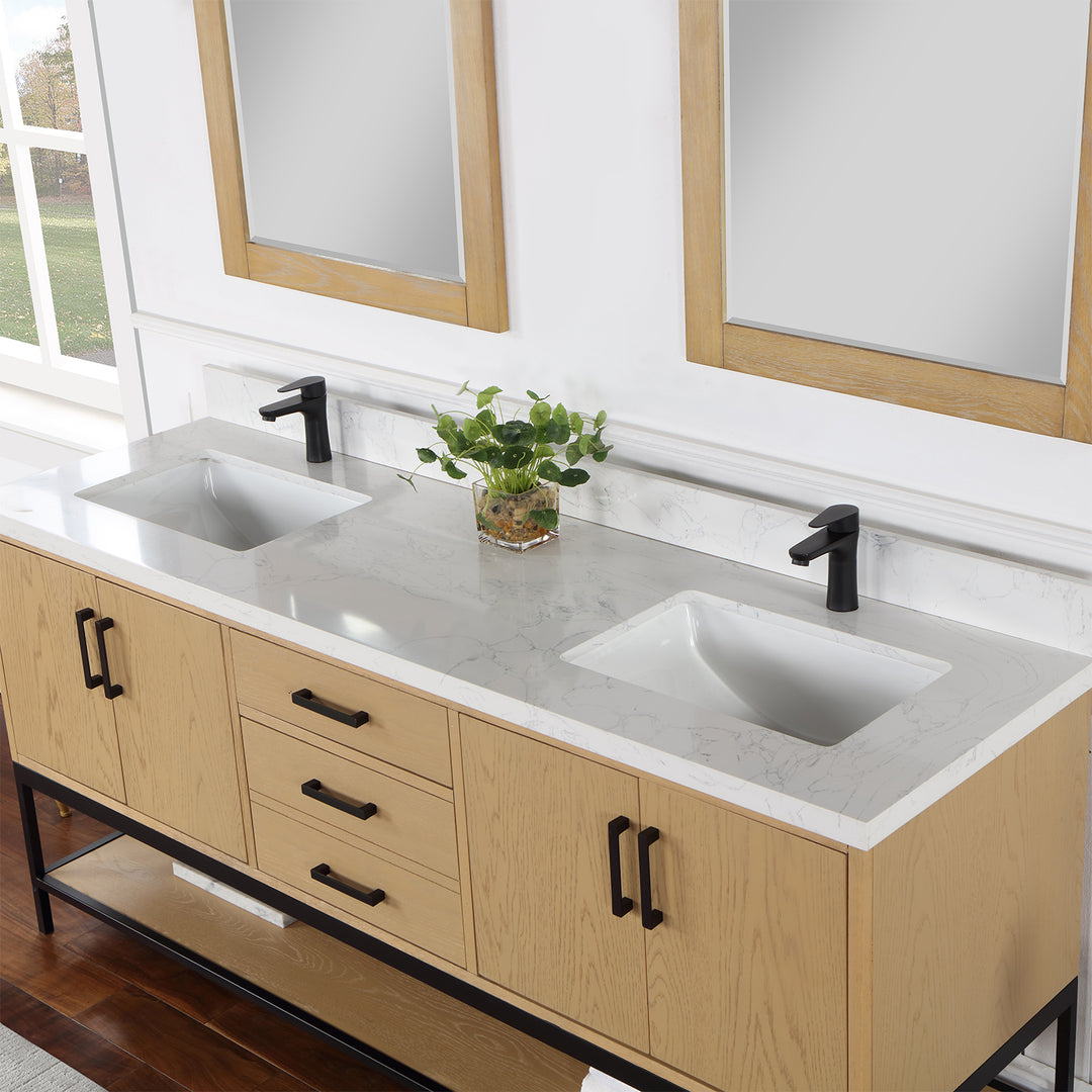 Wildy 72" Double Bathroom Vanity Set