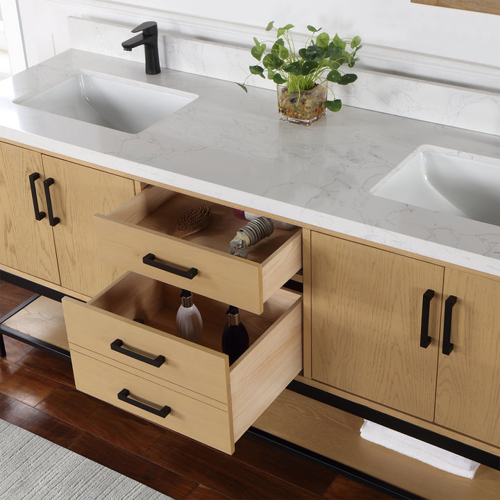 Wildy 72" Double Bathroom Vanity Set