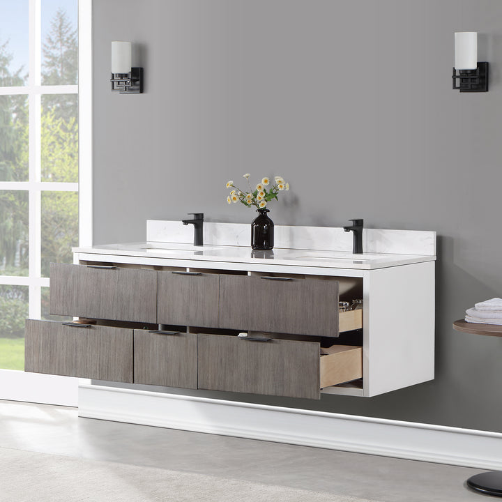 Dione 60" Double Bathroom Vanity