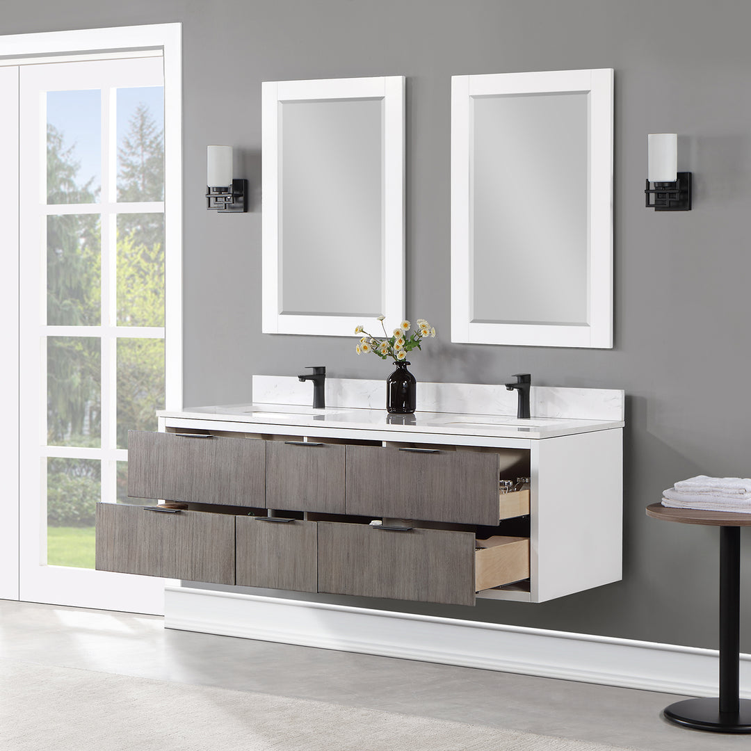 Dione 60" Double Bathroom Vanity