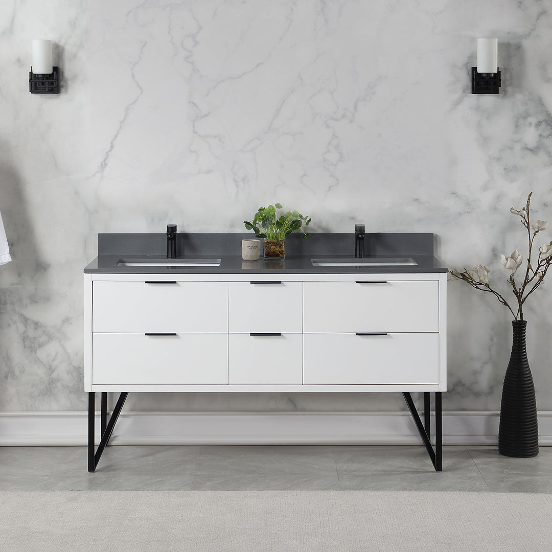 Helios 60" Double Bathroom Vanity