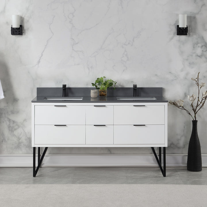 Helios 60" Double Bathroom Vanity
