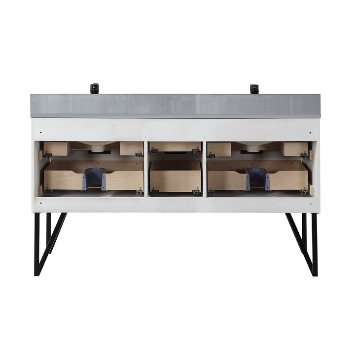 Helios 60" Double Bathroom Vanity