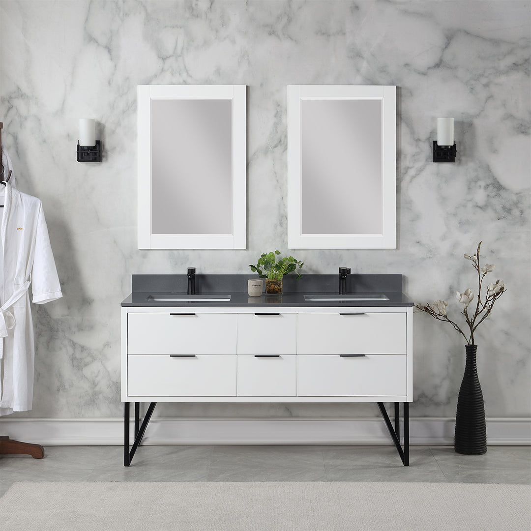 Helios 60" Double Bathroom Vanity