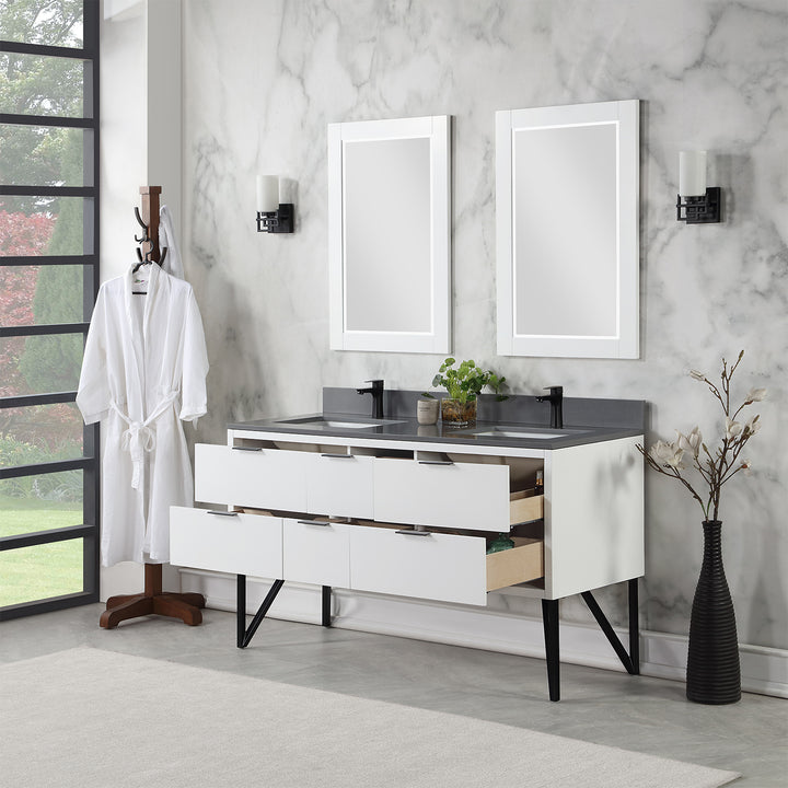Helios 60" Double Bathroom Vanity