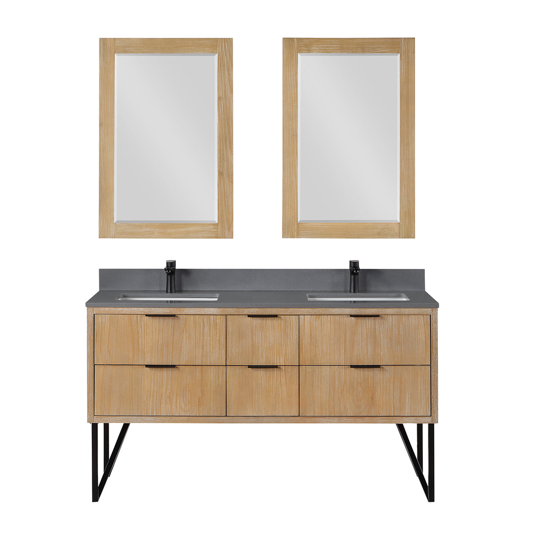 Helios 60" Double Bathroom Vanity