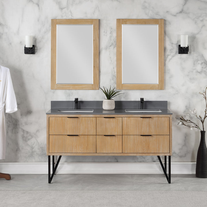 Helios 60" Double Bathroom Vanity