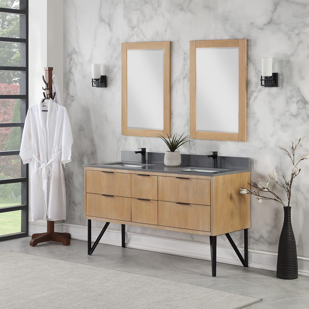 Helios 60" Double Bathroom Vanity