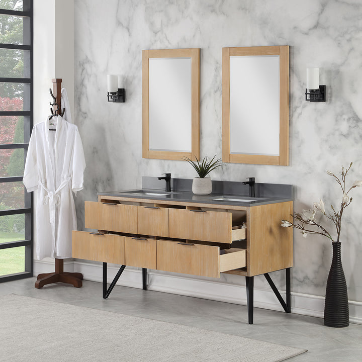 Helios 60" Double Bathroom Vanity
