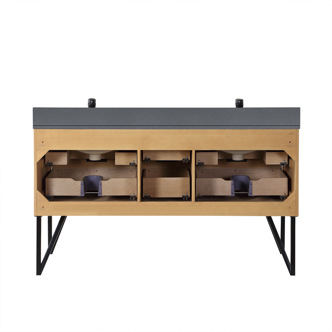 Helios 60" Double Bathroom Vanity