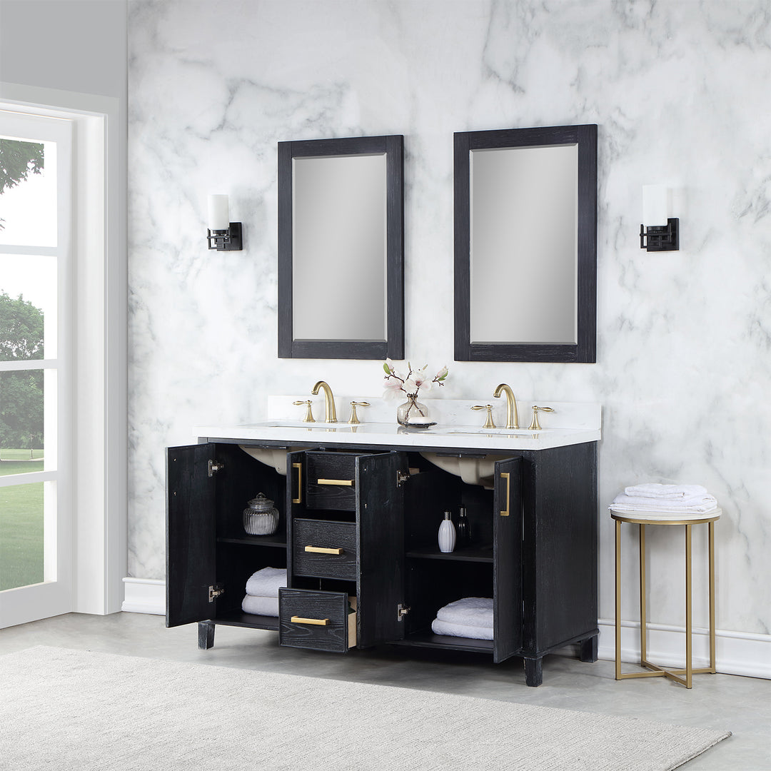 Weiser 60" Double Bathroom Vanity