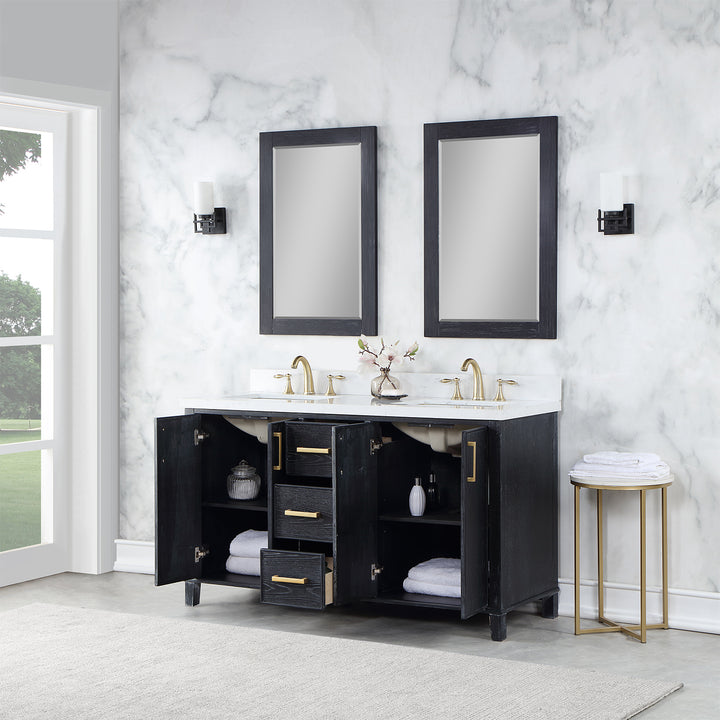 Weiser 60" Double Bathroom Vanity
