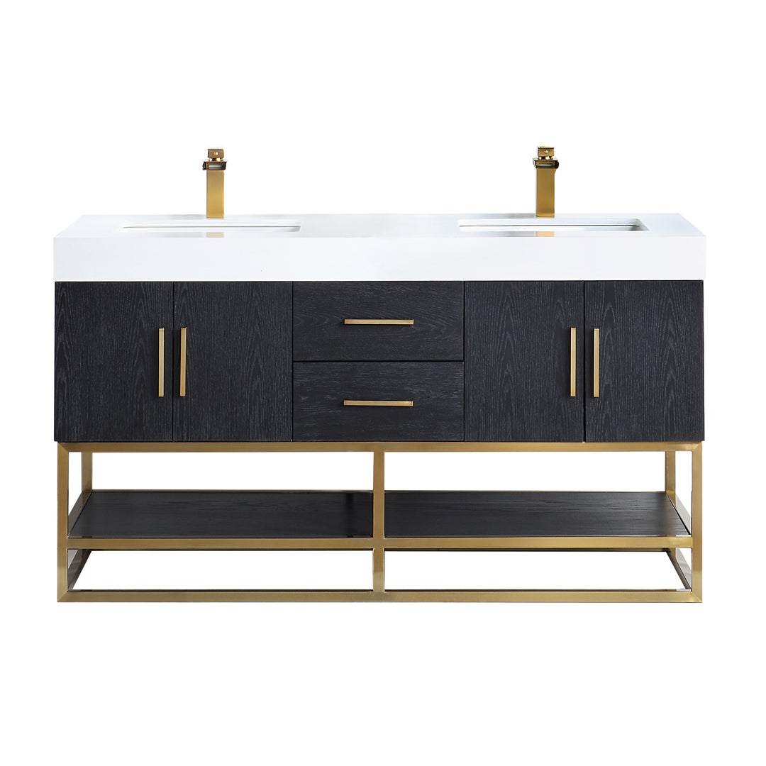Bianco 60" Double Bathroom Vanity