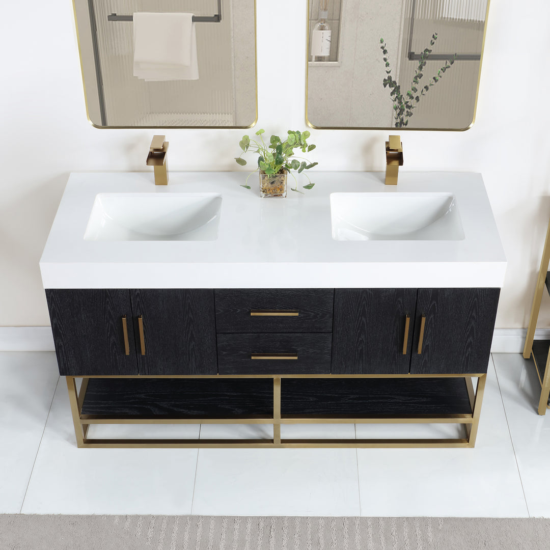Bianco 60" Double Bathroom Vanity