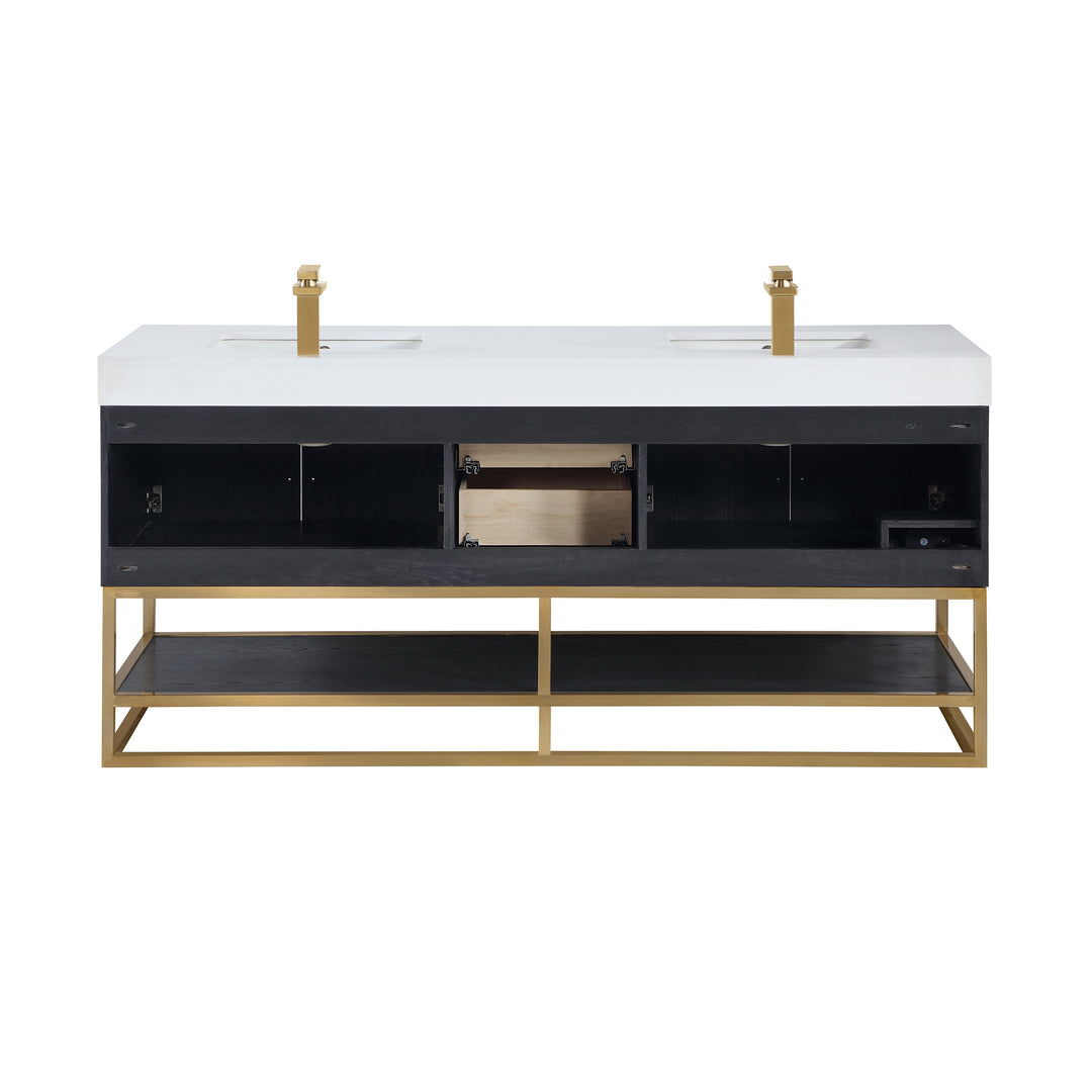 Bianco 72" Double Bathroom Vanity