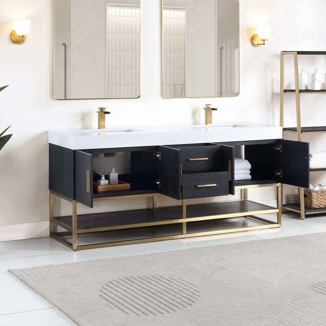 Bianco 72" Double Bathroom Vanity