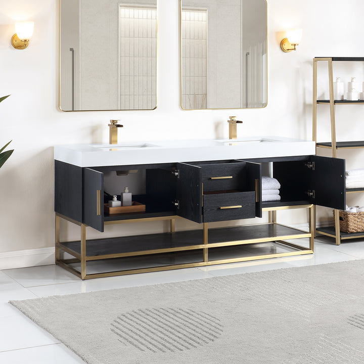 Bianco 72" Double Bathroom Vanity