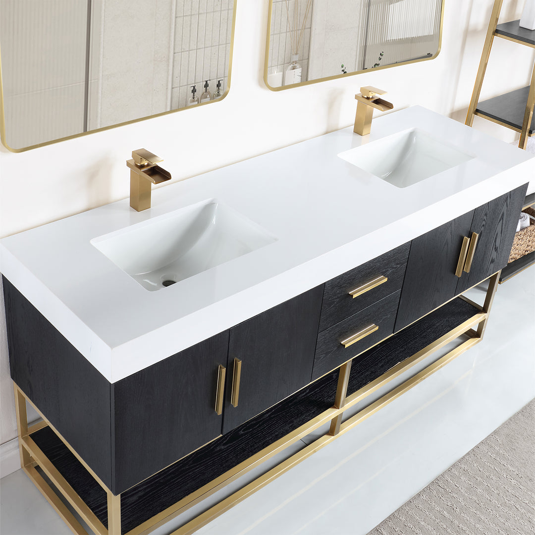Bianco 72" Double Bathroom Vanity