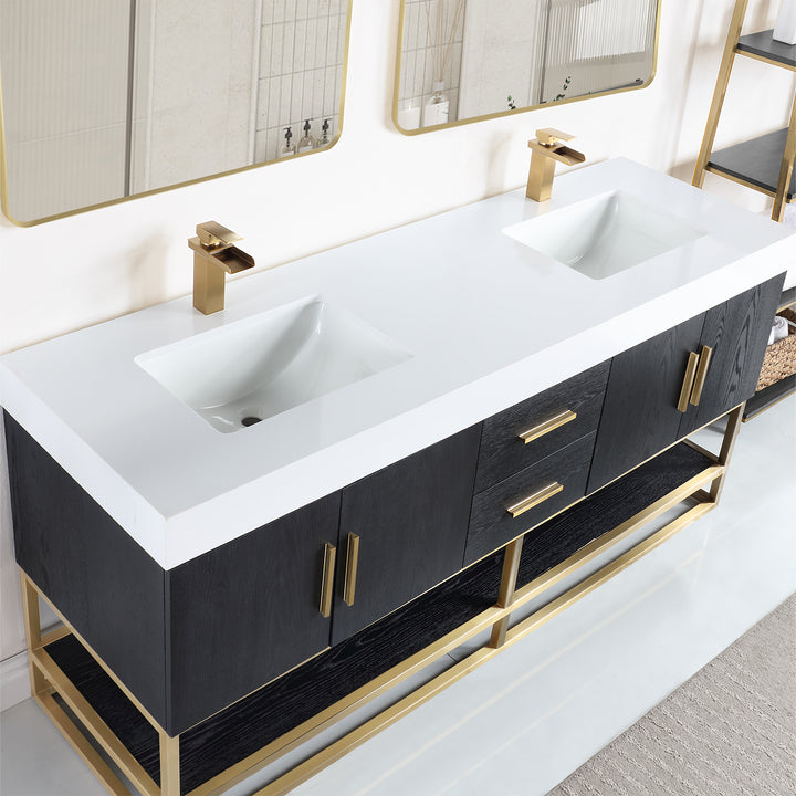Bianco 72" Double Bathroom Vanity