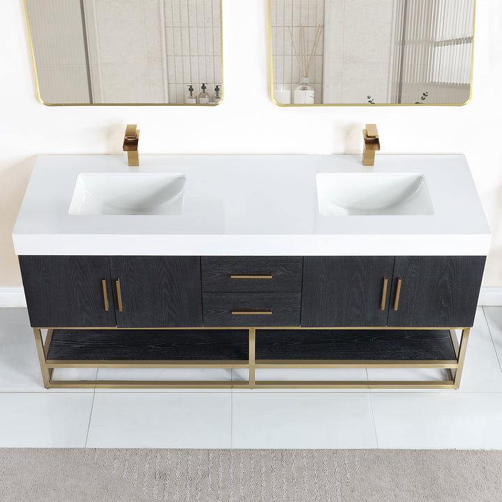 Bianco 72" Double Bathroom Vanity