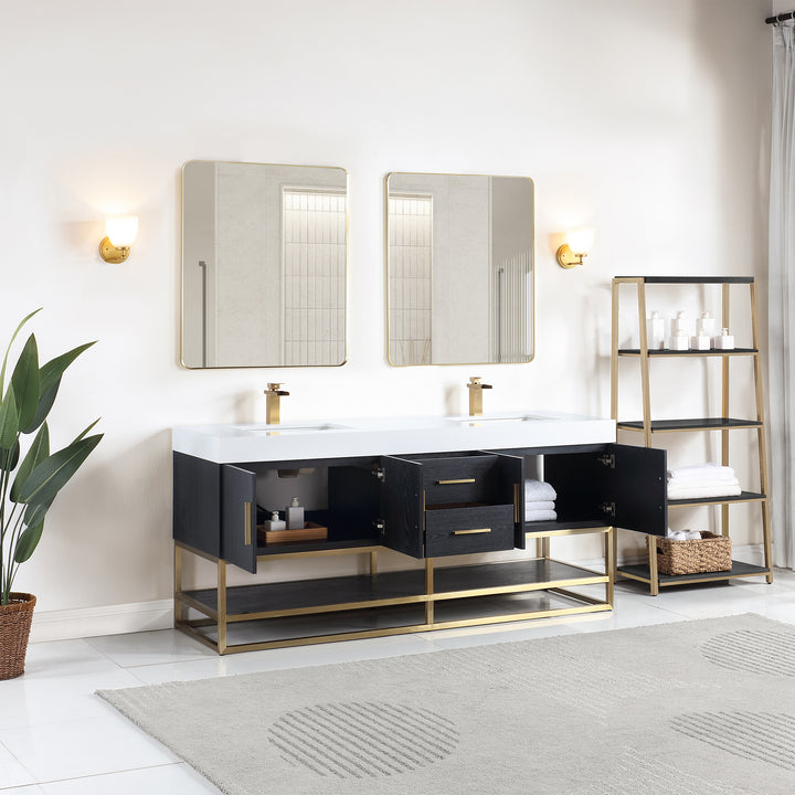 Bianco 72" Double Bathroom Vanity