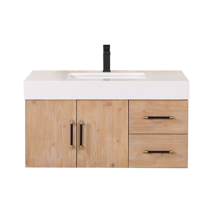 Corchia 36" Wall-mounted Single Bathroom Vanity