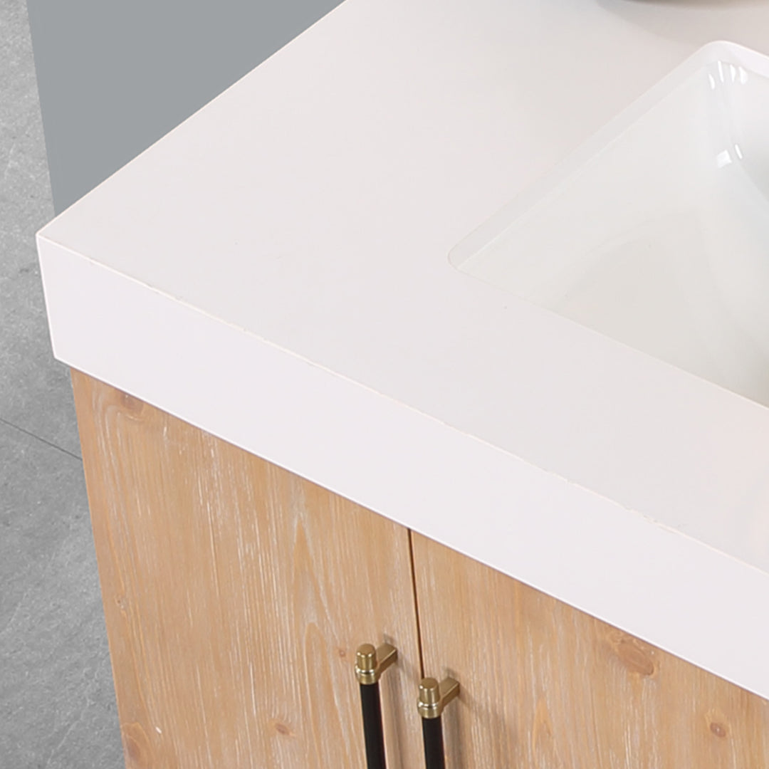 Corchia 36" Wall-mounted Single Bathroom Vanity