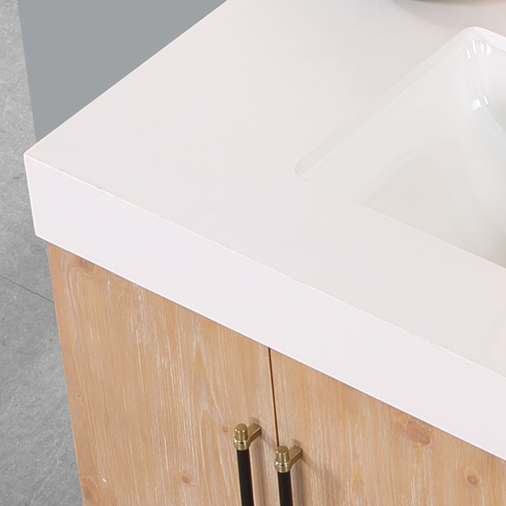 Corchia 36" Wall-mounted Single Bathroom Vanity