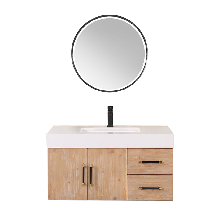 Corchia 36" Wall-mounted Single Bathroom Vanity
