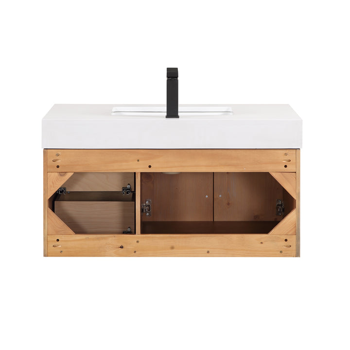 Corchia 36" Wall-mounted Single Bathroom Vanity